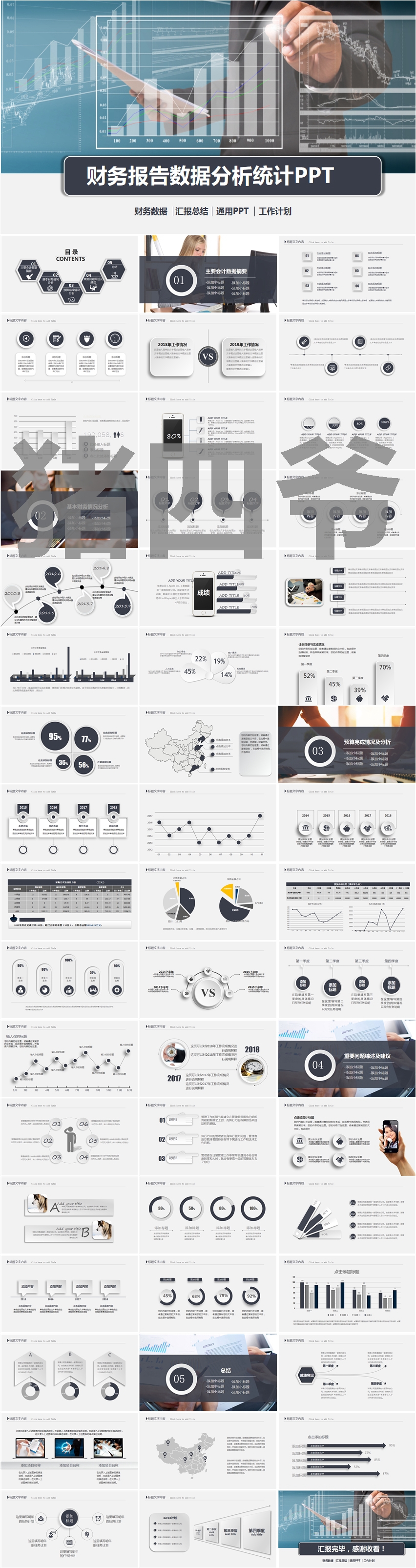 財務報告分析ppt模板